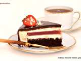 Gâteau chocolat fraises Glaçage Miroir