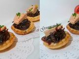 Mini-tartelettes au Foie Gras et au Confit d’Oignons