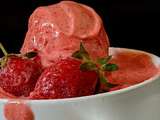 Sorbet de fraises (avec ou sans companion)