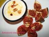 Figues fraîches rôties au miel et yaourt