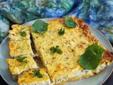 Cheese-cake courgette-menthe-feta