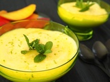 Mousse à la mangue parfumée au citron vert