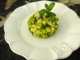 Tartare de brocoli, avocat et kiwi