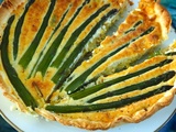 Tarte aux asperges vertes et oignons