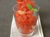 Sorbet fraise basilic sans sorbetière