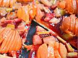 Tarte Tutti frutti rhubarbe, Abricot et fraise