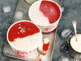 ► Petits pots de glace banane-fraise