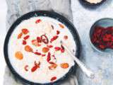 ► Porridge frangipane, avoine & baies de goji