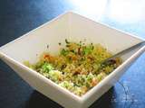 Salade de couscous, méli-melo de légumes