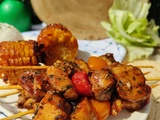 Brochettes de poulet tex mex