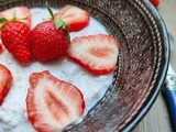 Overnight porridge fraise