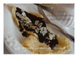 Crêpes au lait d'amandes, Sauce chocolat