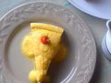 Cheesecake mangue pêche jaune et son coulis pêche