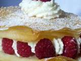 Mille feuille framboise chantilly