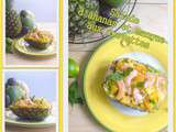 Salade d'ananas et mangue aux crevettes