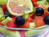Salade de fruits au citron vert