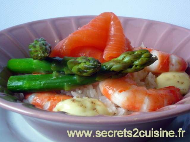 Les Meilleures Recettes de Salade de riz et Saumon fumé