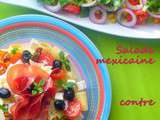 Salade italienne contre salade mexicaine pour un plateau télé salé