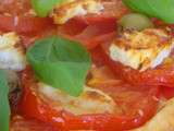 Tarte tomate féta olive basilic