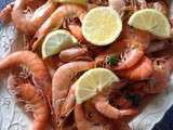 Crevette sautés au persil frais.recette facile de crevettes pour l'apéritif