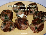 Boulettes bœuf épinard mozzarella
