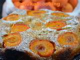 Gâteau abricot noisette