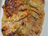 Pain de viande au veau, mozzarella et romarin