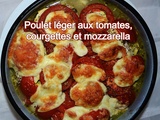 Poulet léger aux tomates, courgettes et mozzarella