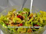 Vraie sauce César et sa salade