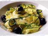 Salade de Courgettes aux Olives Noires & Parmesan