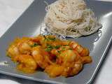 Crevettes à la mangue et vermicelles de riz - Simple & Gourmand
