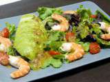 Salade avocat crevettes aux baies roses - Simple & Gourmand