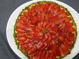 Tarte aux fraises et aux pistaches - Simple & Gourmand