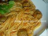 Spaghetti aux boulettes de viande hachée *honneur aux enfants
