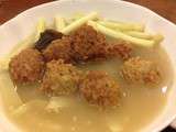Spécial Huai’an (pour le plaisir) : Soupe aux quenouilles et boulettes de porc (蒲菜肉丸汤)