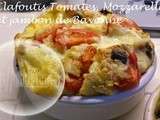 Clafoutis Tomates, Mozzarella, et Jambon de Bayonne ( au Thermomix )