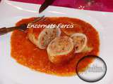 Encornets Farcis à la Dinde, Chorizo et Tomates sechées ( au Thermomix )