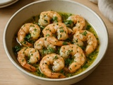 Crevettes marinées à l’ail et au citron : recette simple