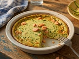 Flan de courgettes au saumon, moelleux et sans morceaux qui traînent