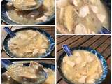 Soupe de perles de tapioca au poulet