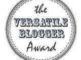 The Versatile Blogger Award - Tag