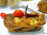 Clafoutis au foie gras avec du magret de canard