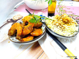 Crevettes SAUTÉES au curry avec du riz