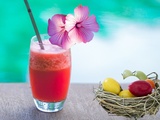 Kefir citron - fleurs d hibiscus