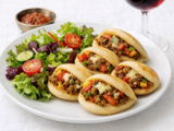 Mini pains à la viande hachée, poivrons & fromage