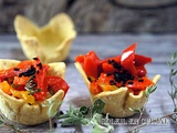 Spicy mini coupelles au boursin légumes curcuma