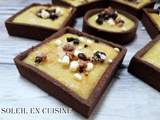 Tartelette / trendy carré à la crème frangipane