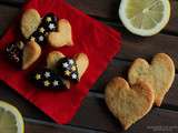Biscuits tendres et croustillants au citron et chocolat noir