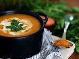 Soupe de courge, carottes et curcuma