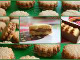 Biscuits sablés à la noix de coco fourrés de pralinoise